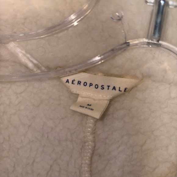 Aeropostale Cream Fleece Jacket - Picture 3 of 3